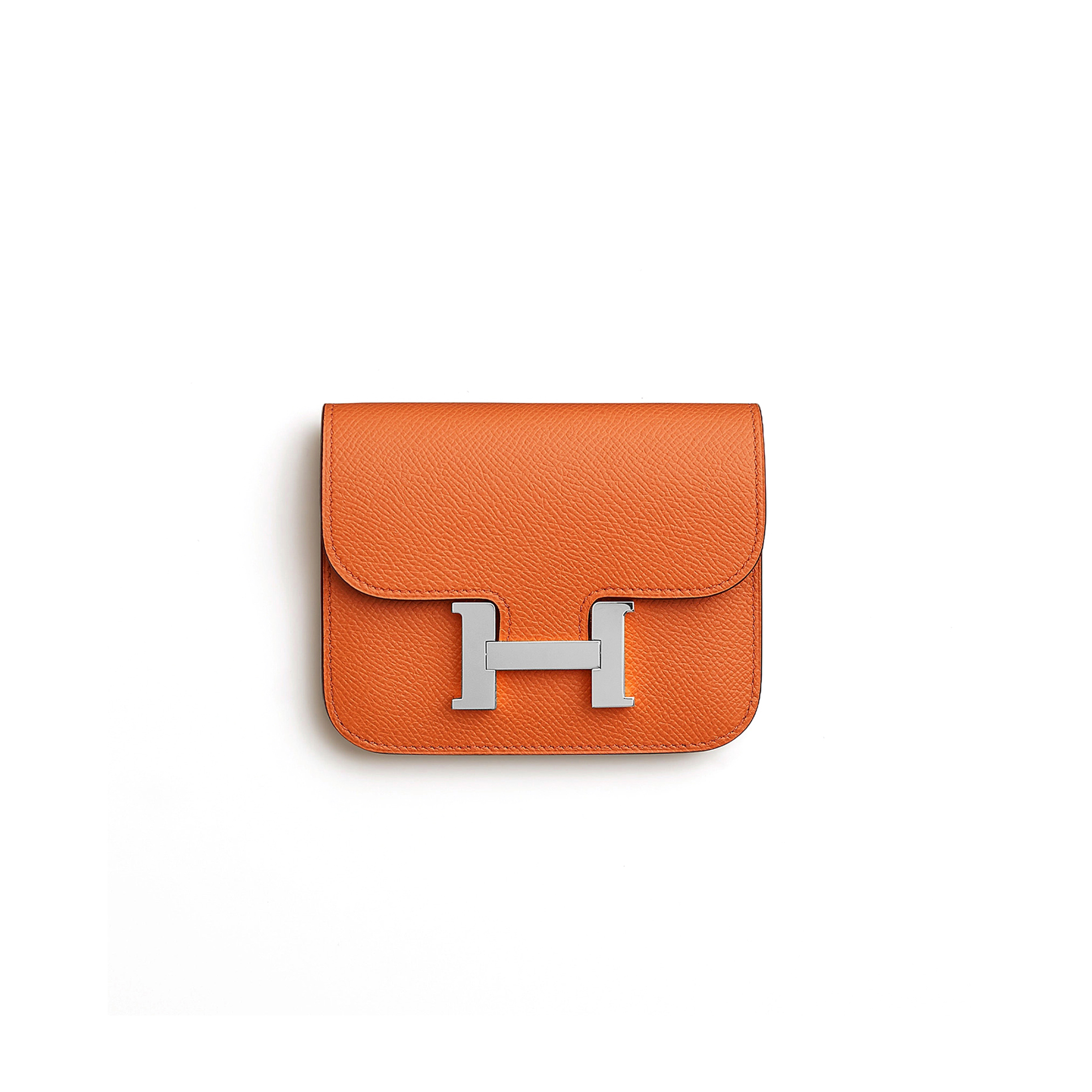 H**mes master constance slim wallet epsom h082060ck93(12.4*10.2*3cm)